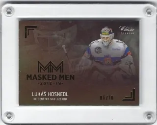 Hosnedl Lukáš OFS Chance Liga 2018-19 Masked Men Gold Rainbow xx/18 č.MM26